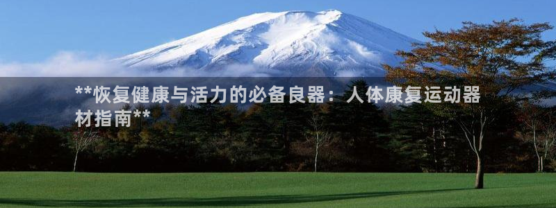 意昂3集团logo：**恢复健康与活力的必备良器：人