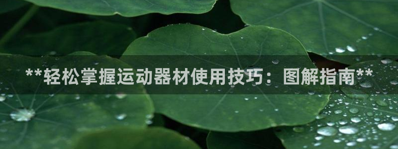 意昂体育3平台：**轻松掌握运动器材使用技巧：图解指