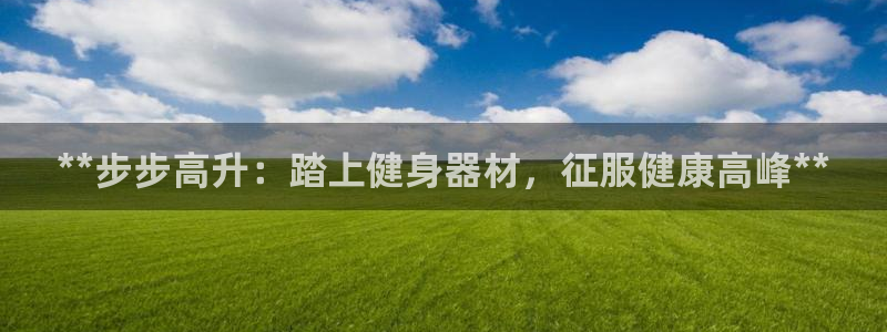 意昂3娱乐平台：**步步高升：踏上健身器材，征服健康