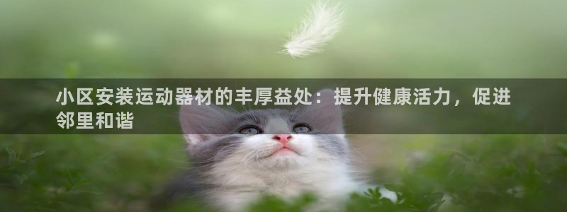 意昂体育3招商电话是多少啊：小区安装运动器材的丰厚益处：提升